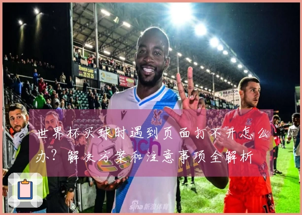 世界杯买球时遇到页面打不开怎么办？解决方案和注意事项全解析