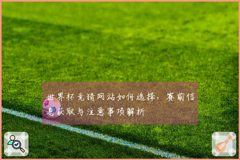 世界杯竞猜网站如何选择，赛前信息获取与注意事项解析