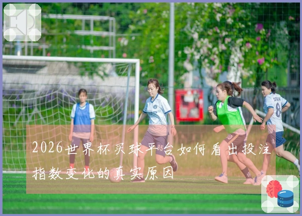 2026世界杯买球平台如何看出投注指数变化的真实原因