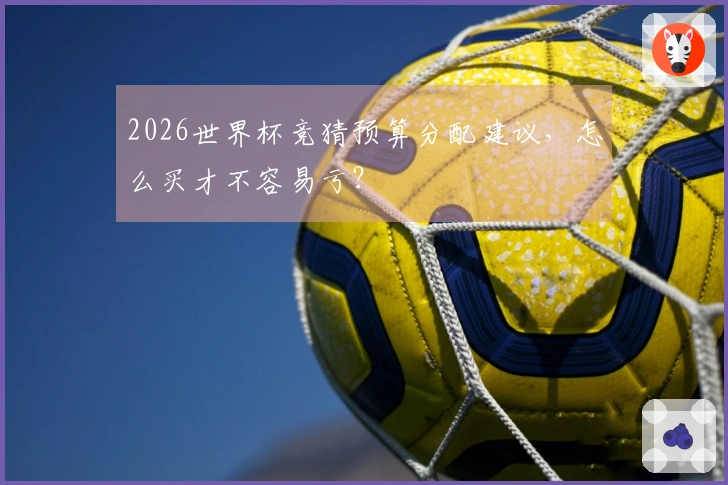 2026世界杯竞猜预算分配建议，怎么买才不容易亏？